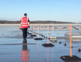  Flat Roof Demarcation Safety Barrier