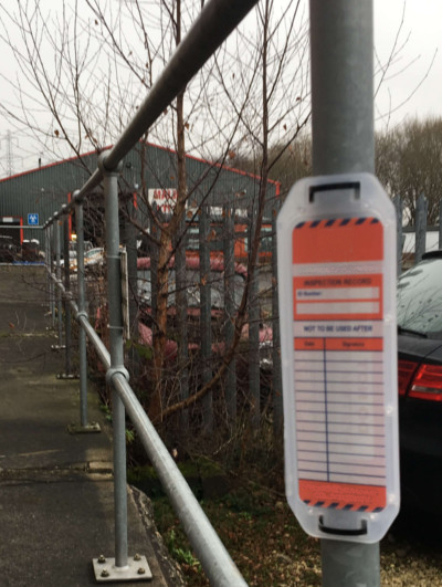 D-I.D Tag on Barrier For Flat Roof
